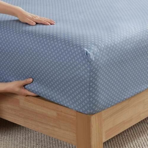 Classic Blue Floral Queen Comforter & Sheet Set - Image 5