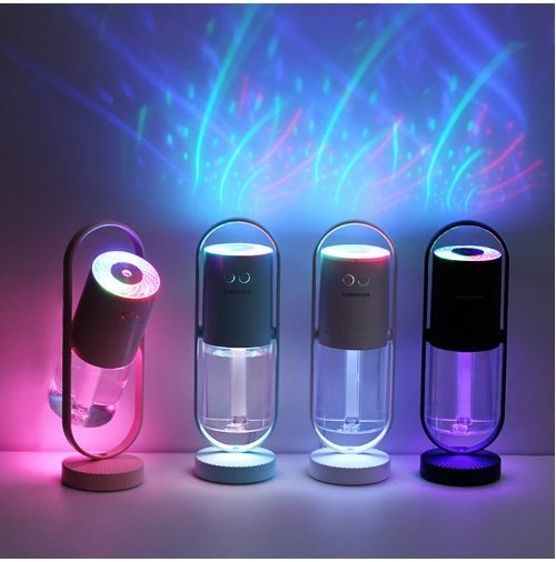 Portable Cool Mist Humidifier with Projection Night Light – Mini USB Ultrasonic Humidifier for Home & Bedroom - Image 5