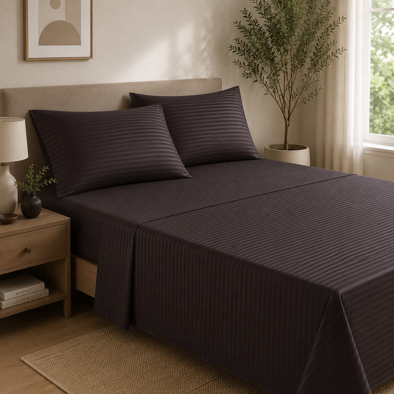 Luxury Solid Color Bed Set (Monochrome) - Image 5