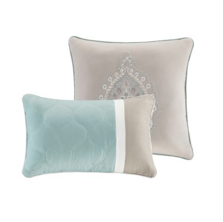 Elegant 8-Piece Queen Comforter Set – Quilted Damask BeddingQueen 8 Piece Comforter Set - Image 7
