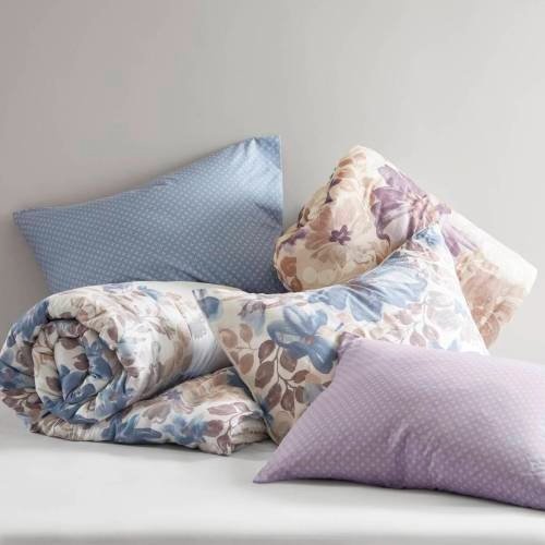 Classic Blue Floral Queen Comforter & Sheet Set - Image 2